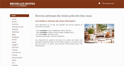 Desktop Screenshot of bruxelles-restos.be